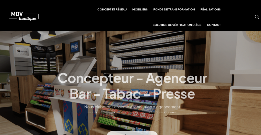 Aperçu du site MDV Boutique