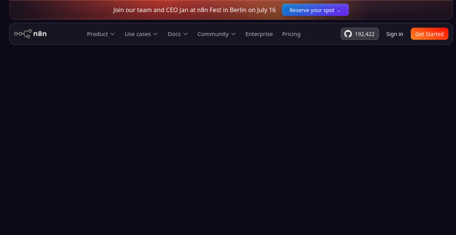 n8n website screenshot