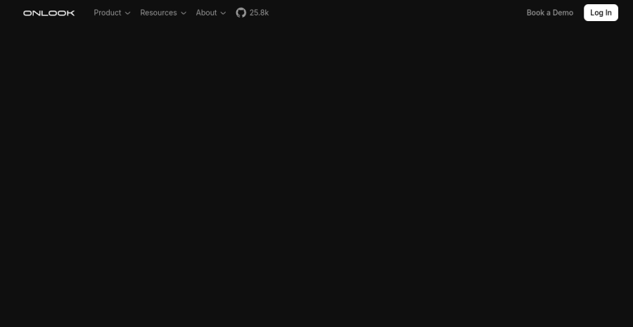 Onlook website screenshot