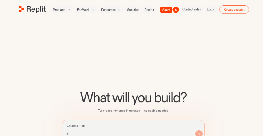 Replit website screenshot