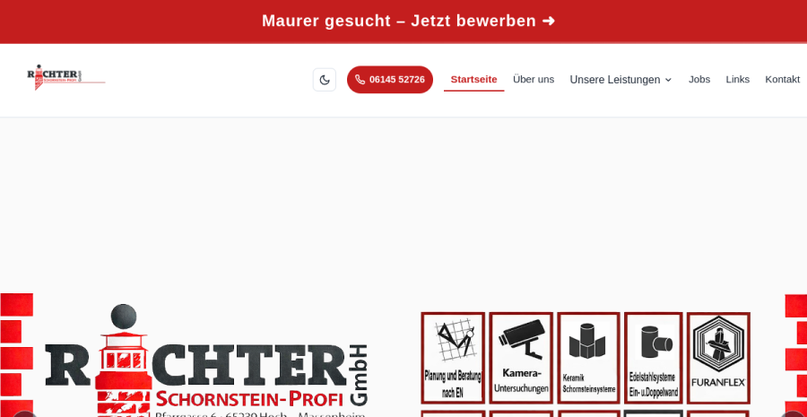 Website-Vorschau: Richter Schornsteinprofi