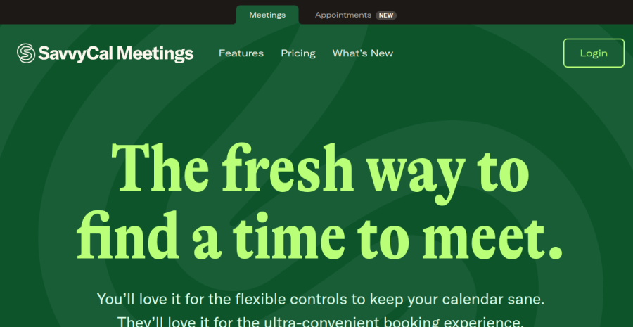 SavvyCal website screenshot