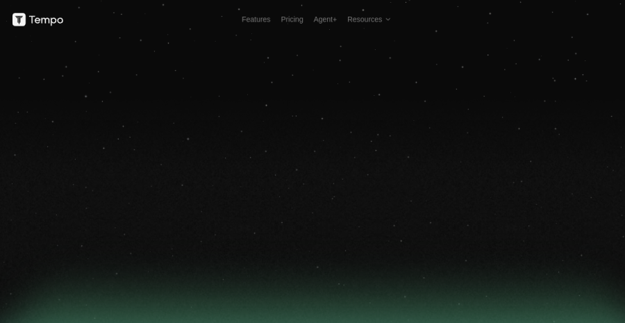 Tempo Labs website screenshot