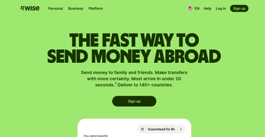 Wise Business website screenshot