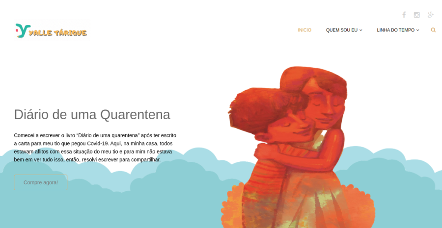 Captura do site yalletarique.com.br