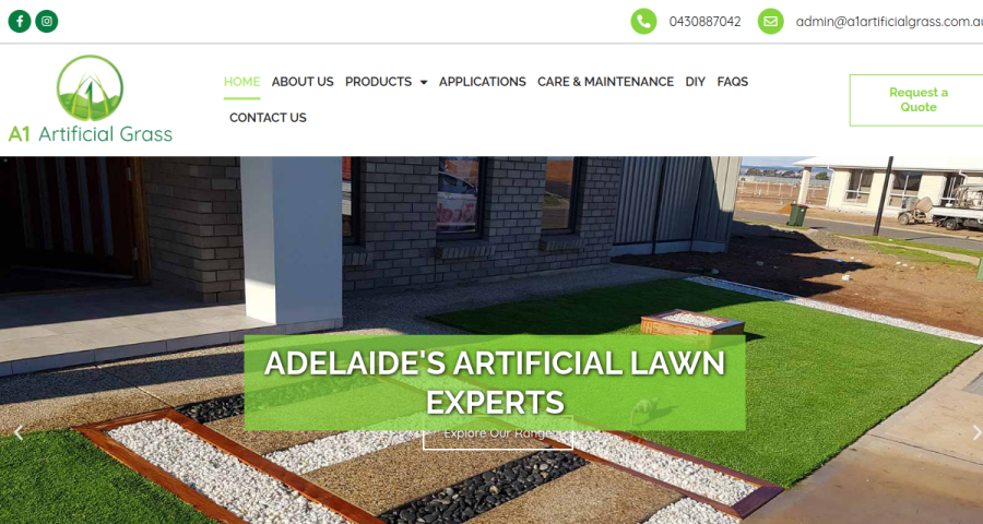 A1 Artificial Grass website