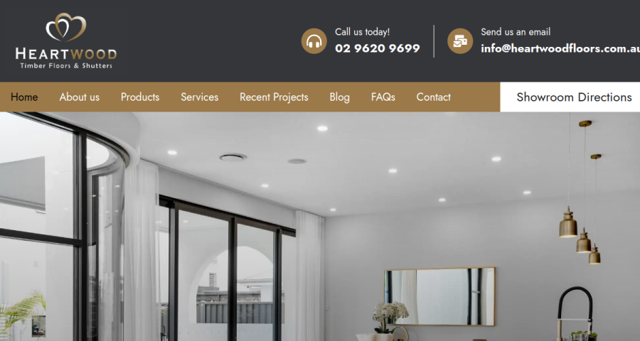 Heartwood Floors website