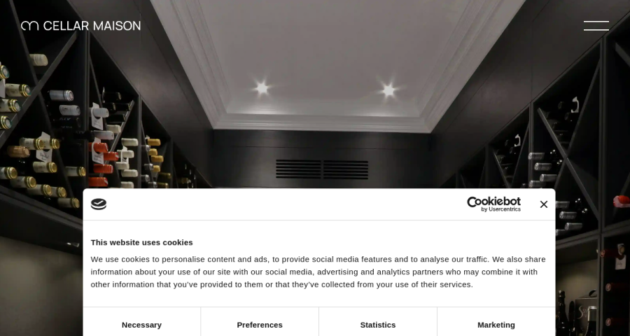 Cellar Maison website
