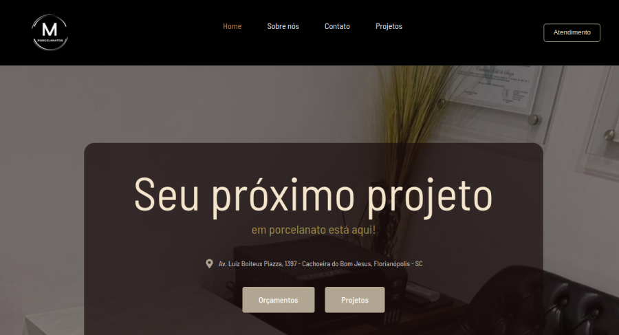 Prévia do site M Porcelanatos