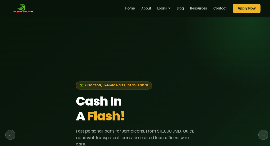 A&G Fast Access Loan — website by Ezy Web Pro