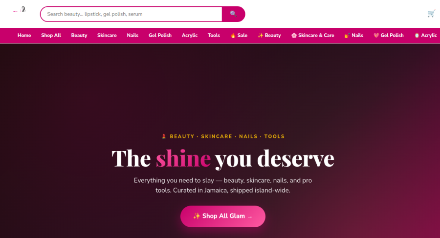 Glam Beauty — website by Ezy Web Pro