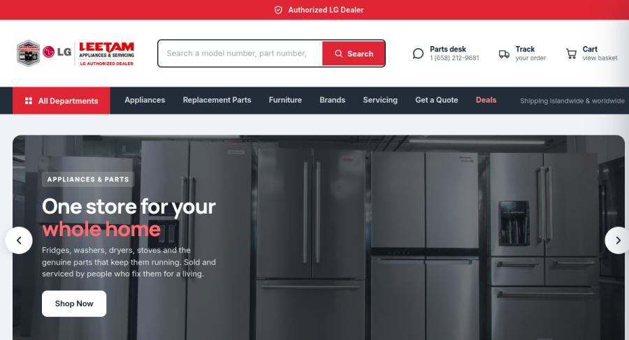 Leetam Appliances & Servicing — website by Ezy Web Pro