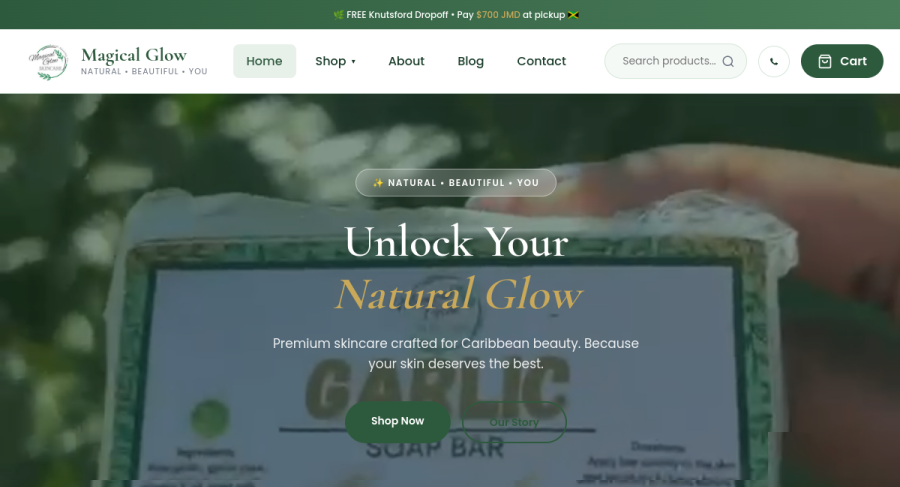 Magical Glow Skincare — website by Ezy Web Pro