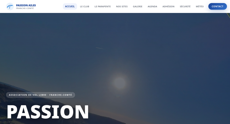 Capture du site Passion Ailes