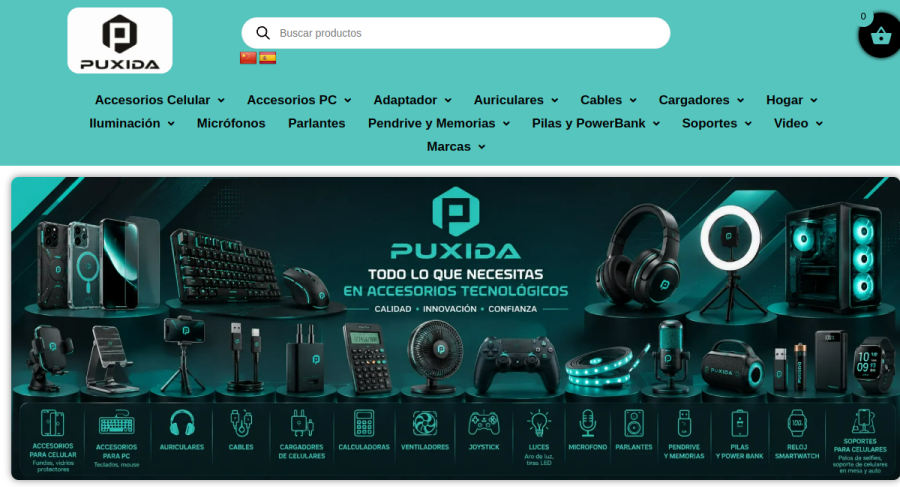 Captura del sitio Puxida