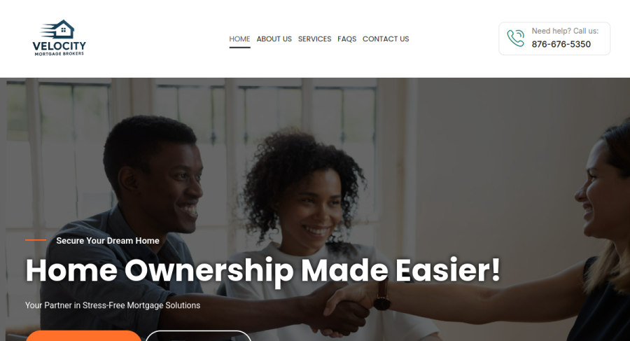 Velocity Mortgage Brokers — website by Ezy Web Pro