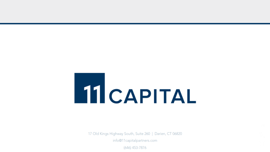 Screenshot of the 11 Capital Partners LP website