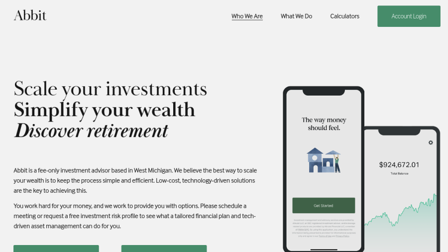 Screenshot of the Abbit Management Corp website