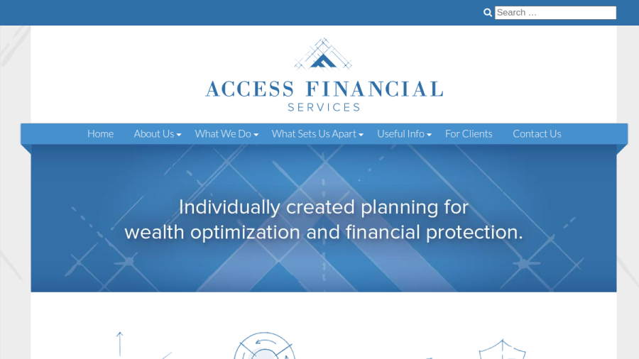 Screenshot of the Access Financial Services, INC. website