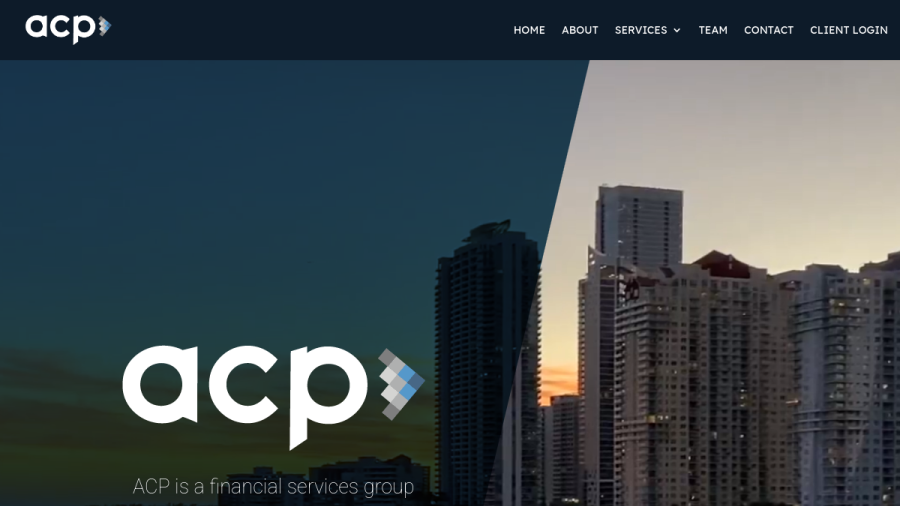 Screenshot of the Acp Capital Management, LLC website