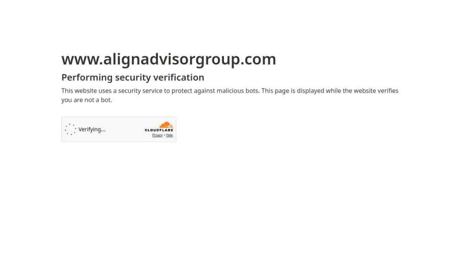 Screenshot of the Align Advisor Group, LLC website