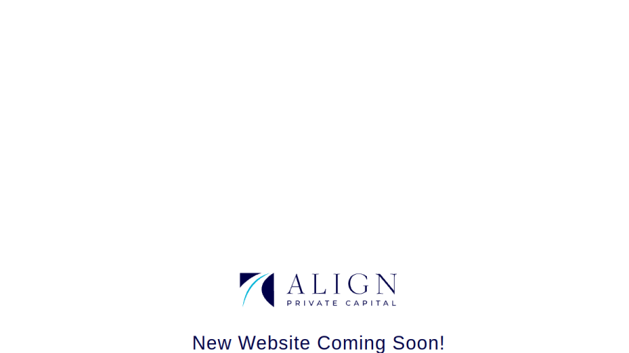 Screenshot of the Align Private Capital website