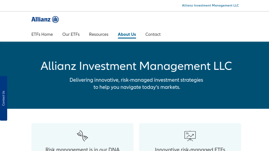 Screenshot of the Allianz Investment Management LLC website