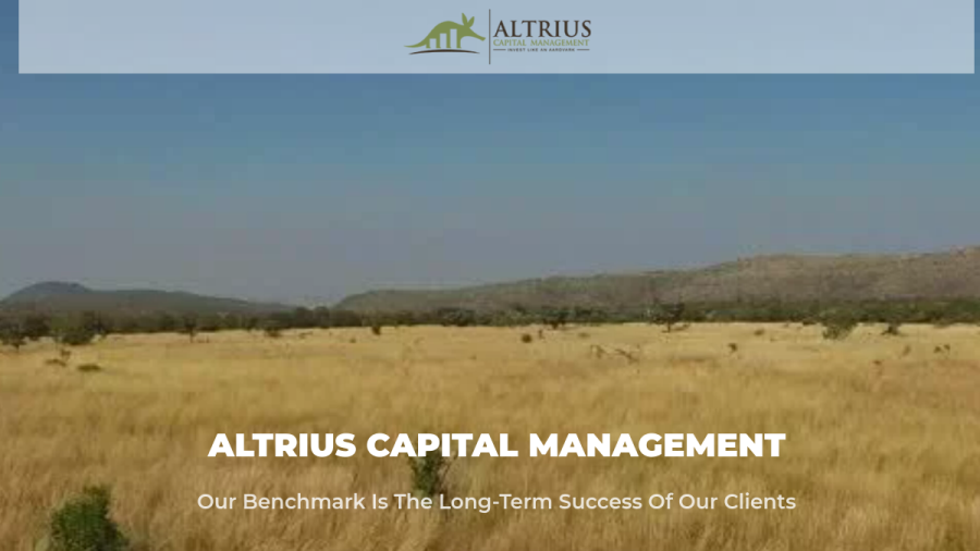 Screenshot of the Altrius Capital Management, INC. website
