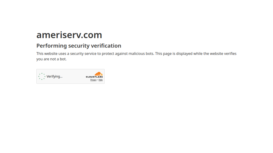 Screenshot of the Ameriserv Wealth Advisors INC website