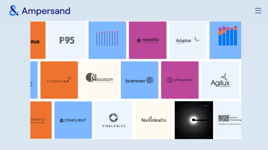 Screenshot of the Ampersand Capital Partners website