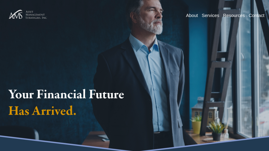 Screenshot of the Asset Management Strategies, INC. website