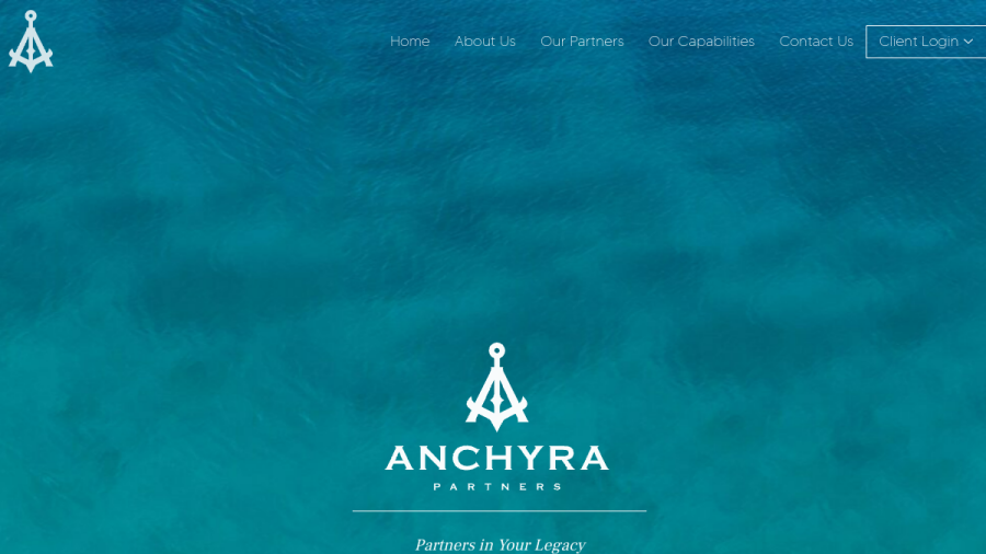 Screenshot of the Anchyra Partners LLC website