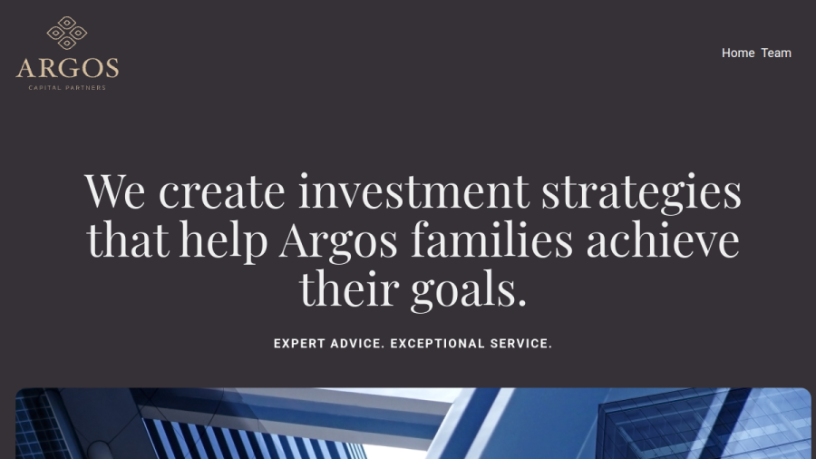 Screenshot of the Argos Capital Partners, LLC website
