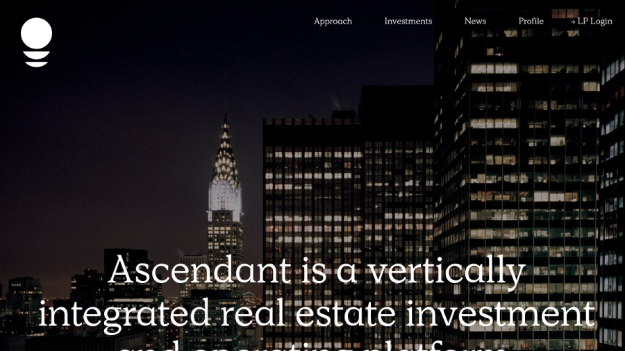 Screenshot of the Ascendant Capital Partners LP website