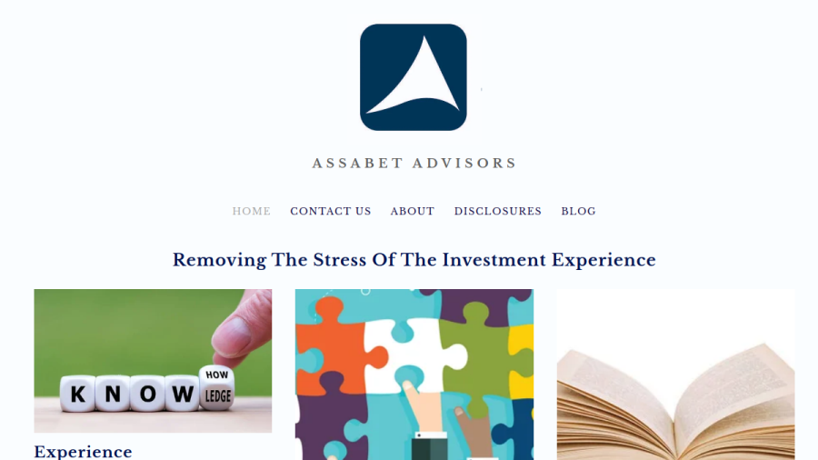 Screenshot of the Assabet Advisors, LLC website