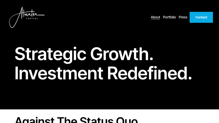 Screenshot of the Atwater Capital, LLC website