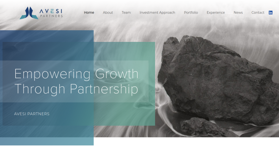 Screenshot of the Avesi Partners LLC website