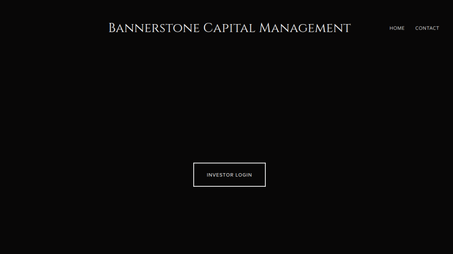 Screenshot of the Bannerstone Capital website