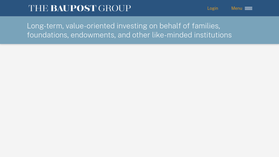Screenshot of the The Baupost Group, L.L.C. website