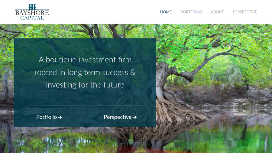 Screenshot of the Bayshore Capital website