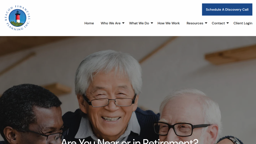Screenshot of the Beacon Financial Planning, INC website