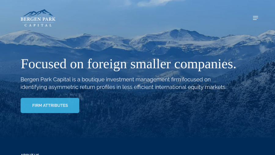 Screenshot of the Bergen Park Capital Management, LLC website