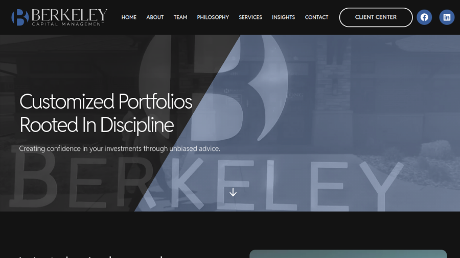 Screenshot of the Berkeley Capital Management, LLC website