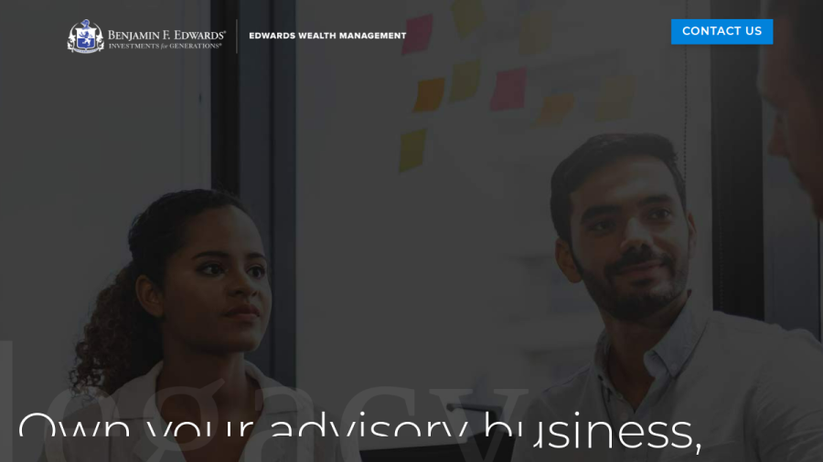 Screenshot of the Benjamin F. Edwards Wealth Management, LLC website