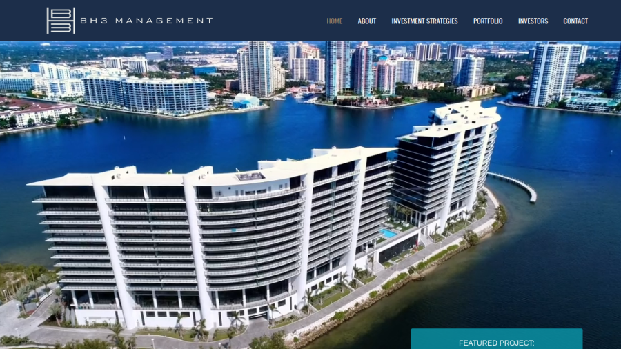 Screenshot of the Bh3 Fund Advisors, LLC website