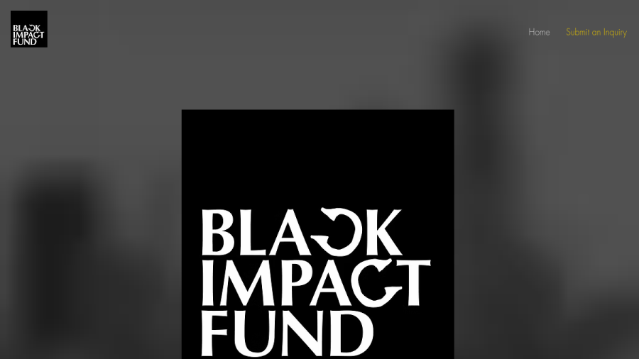 Screenshot of the Black Impact Group, LLC website