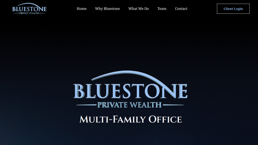 Screenshot of the Bluestone Private Wealth, LLC website