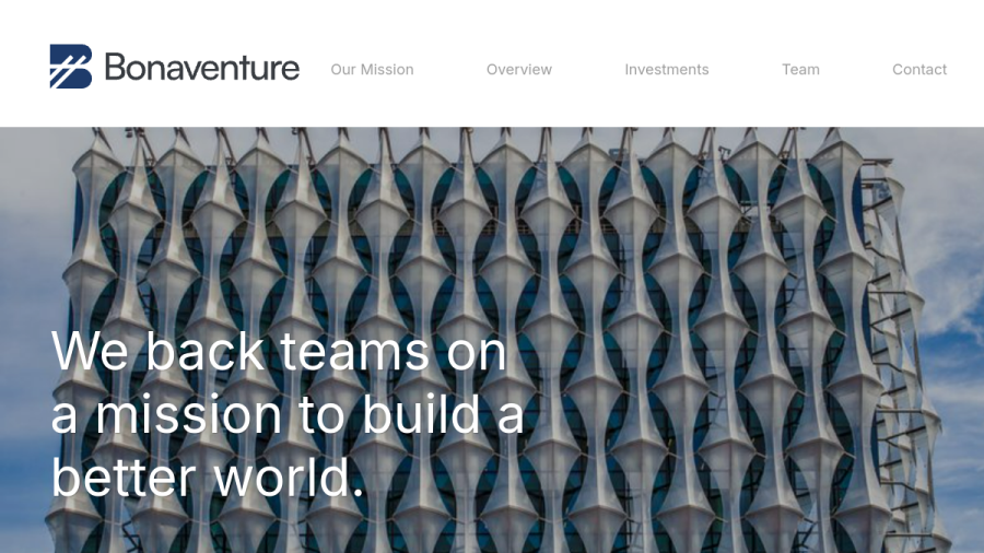 Screenshot of the Bonaventure Capital, LLC website
