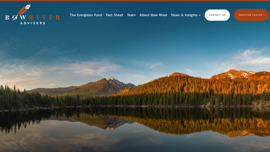 Screenshot of the Bow River Advisers, LLC website