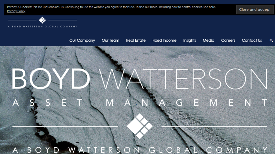Screenshot of the Boyd Watterson Asset Management, LLC website
